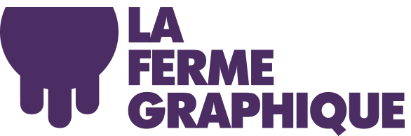 Logo violet de La Ferme Graphique 
